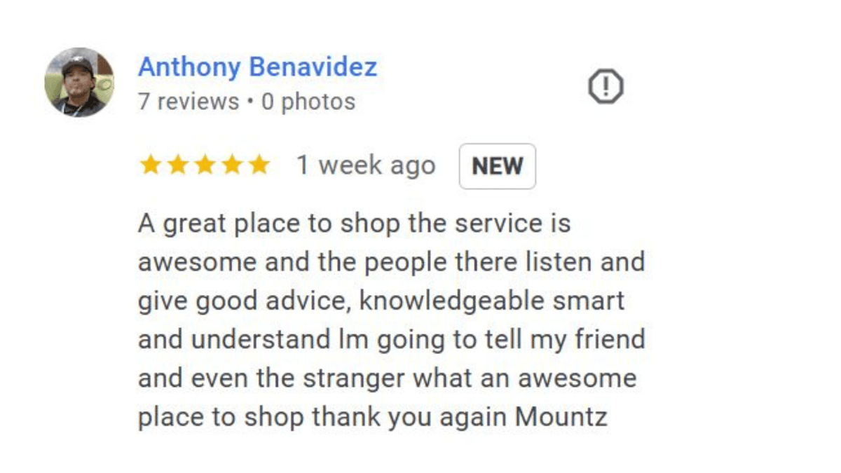 Anthony Google Review